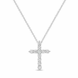 NEW DIANA M JEWELS women's round lab-grown diamond pendant necklace (1.50 ct) -